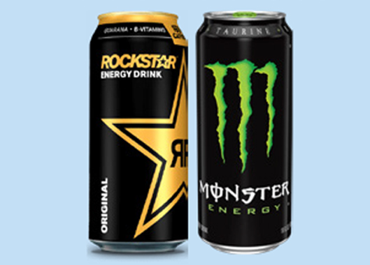 Rockstar and monster drinks